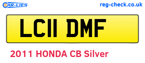 LC11DMF are the vehicle registration plates.