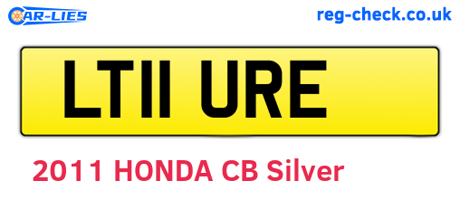 LT11URE are the vehicle registration plates.