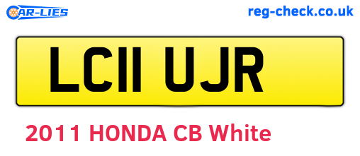 LC11UJR are the vehicle registration plates.