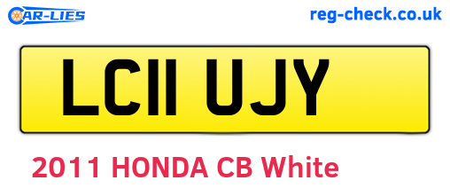 LC11UJY are the vehicle registration plates.