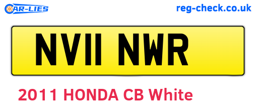 NV11NWR are the vehicle registration plates.