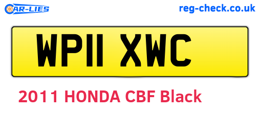 WP11XWC are the vehicle registration plates.