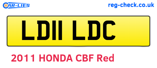 LD11LDC are the vehicle registration plates.