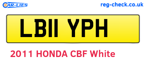LB11YPH are the vehicle registration plates.