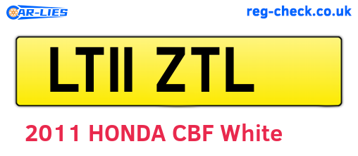 LT11ZTL are the vehicle registration plates.