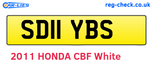 SD11YBS are the vehicle registration plates.