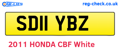 SD11YBZ are the vehicle registration plates.