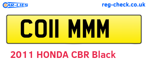 CO11MMM are the vehicle registration plates.