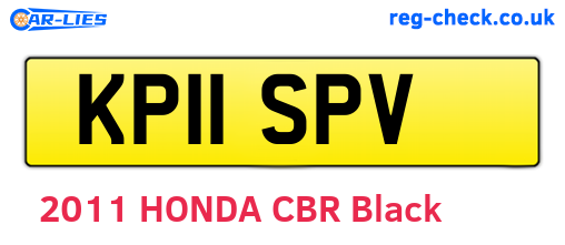 KP11SPV are the vehicle registration plates.