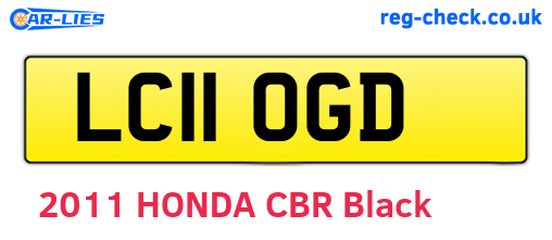 LC11OGD are the vehicle registration plates.
