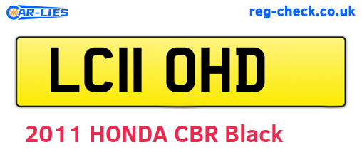 LC11OHD are the vehicle registration plates.