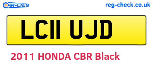 LC11UJD are the vehicle registration plates.