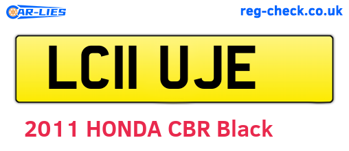 LC11UJE are the vehicle registration plates.