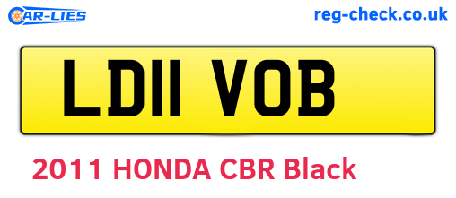 LD11VOB are the vehicle registration plates.