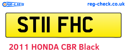 ST11FHC are the vehicle registration plates.