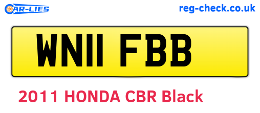 WN11FBB are the vehicle registration plates.
