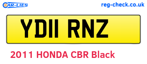 YD11RNZ are the vehicle registration plates.