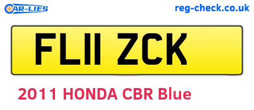 FL11ZCK are the vehicle registration plates.