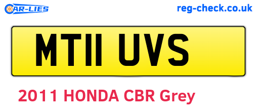 MT11UVS are the vehicle registration plates.