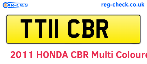 TT11CBR are the vehicle registration plates.