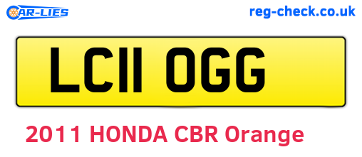 LC11OGG are the vehicle registration plates.