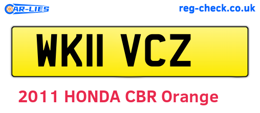 WK11VCZ are the vehicle registration plates.