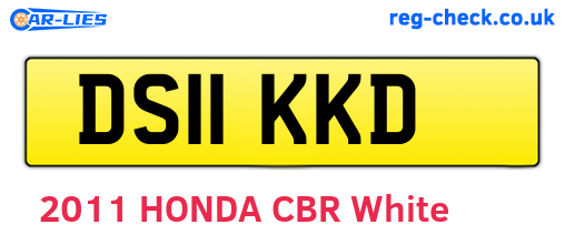 DS11KKD are the vehicle registration plates.