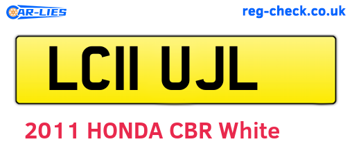 LC11UJL are the vehicle registration plates.