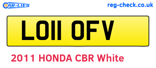LO11OFV are the vehicle registration plates.