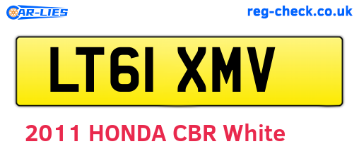 LT61XMV are the vehicle registration plates.