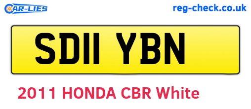 SD11YBN are the vehicle registration plates.
