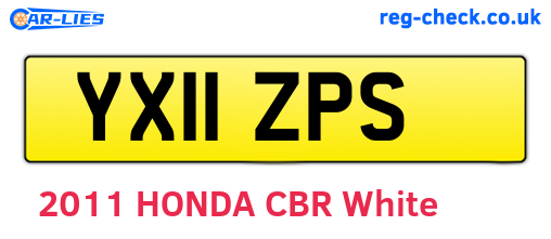 YX11ZPS are the vehicle registration plates.