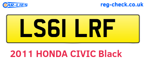 LS61LRF are the vehicle registration plates.