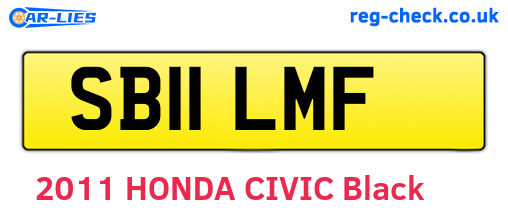 SB11LMF are the vehicle registration plates.
