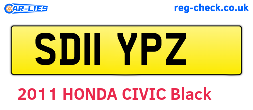 SD11YPZ are the vehicle registration plates.