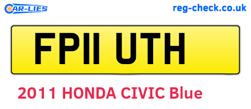 FP11UTH are the vehicle registration plates.