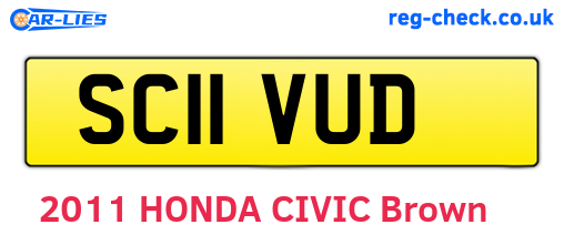 SC11VUD are the vehicle registration plates.