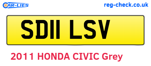 SD11LSV are the vehicle registration plates.