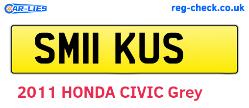 SM11KUS are the vehicle registration plates.