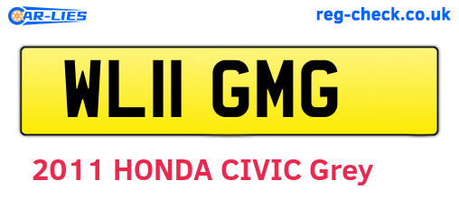 WL11GMG are the vehicle registration plates.