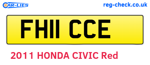 FH11CCE are the vehicle registration plates.