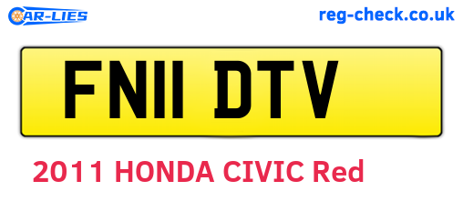 FN11DTV are the vehicle registration plates.