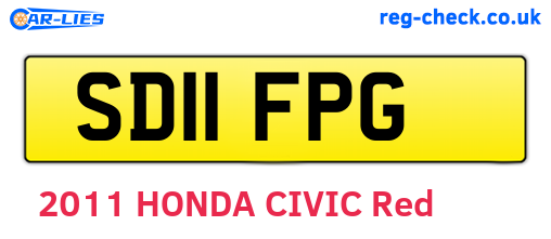 SD11FPG are the vehicle registration plates.