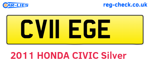 CV11EGE are the vehicle registration plates.
