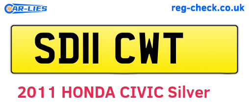 SD11CWT are the vehicle registration plates.