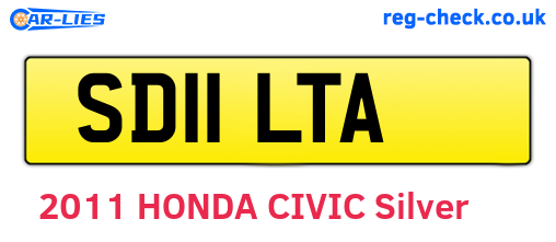 SD11LTA are the vehicle registration plates.