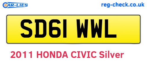 SD61WWL are the vehicle registration plates.