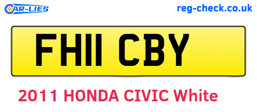 FH11CBY are the vehicle registration plates.