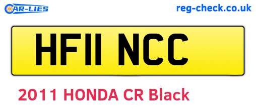 HF11NCC are the vehicle registration plates.