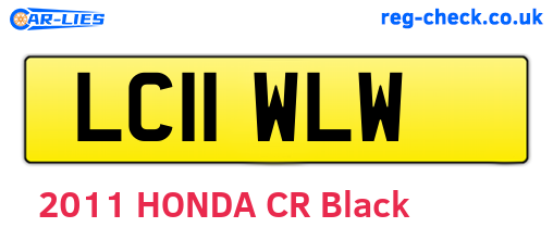 LC11WLW are the vehicle registration plates.